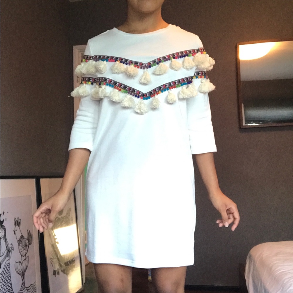 Tassle Sweater dress